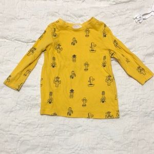 3T, long sleeve cactus tee.